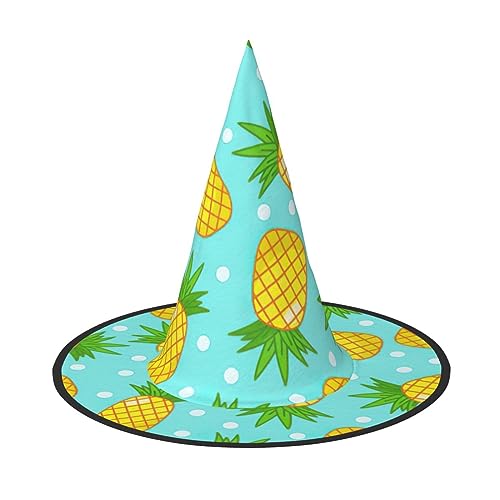 YQxwJL Hexenhut mit frischem Ananas-Druck, Hexenhüte zum Aufhängen, schwimmende Hexenhüte, für Halloween, Weihnachten, Party-Dekoration YQxwJL Hexenhut mit frischem Ananas-Druck, Hexenhüte zum Aufhängen, schwimmende Hexenhüte, für Halloween, Weihnachten, Party-Dekoration von YQxwJL