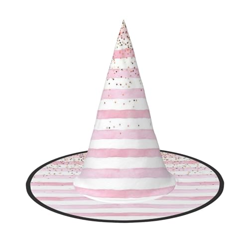 YQxwJL Hexenhut mit rosa Streifen, zum Aufhängen, schwimmende Hexenhüte, für Halloween, Weihnachten, Party-Dekoration YQxwJL Hexenhut mit rosa Streifen, zum Aufhängen, schwimmende Hexenhüte, für Halloween, Weihnachten, Party-Dekoration von YQxwJL