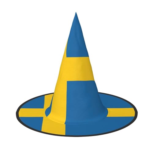 YQxwJL Hexenhut mit schwedischer Flagge, zum Aufhängen, schwimmende Hexenhüte, für Halloween, Weihnachten, Party-Dekoration YQxwJL Hexenhut mit schwedischer Flagge, zum Aufhängen, schwimmende Hexenhüte, für Halloween, Weihnachten, Party-Dekoration von YQxwJL