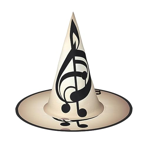 YQxwJL Musiknoten-Druck, Halloween-Hexenkappe, Zaubererhut, Hexenhut, Dekoration, hängende schwebende Veranda-Hof-Dekoration YQxwJL Musiknoten-Druck, Halloween-Hexenkappe, Zaubererhut, Hexenhut, Dekoration, hängende schwebende Veranda-Hof-Dekoration von YQxwJL