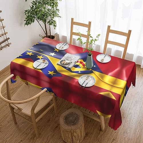 YQxwJL Rechteckige Tischdecke mit Flagge von Venezuela, Küche, Esszimmer, Tischdecken für Tische, Party, Hochzeit von YQxwJL