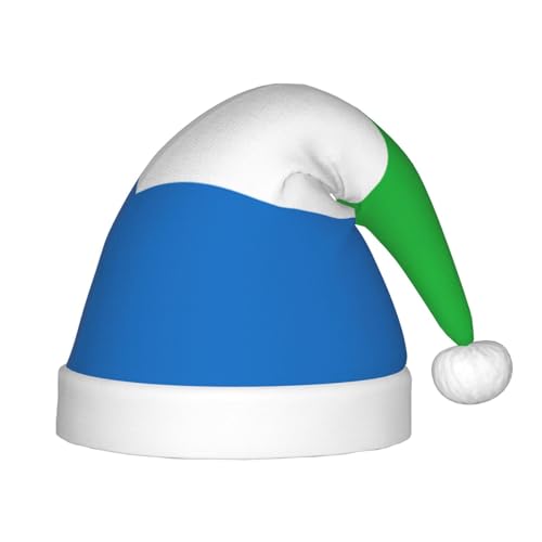 YQxwJL Sierra Leone Weihnachtsmütze mit Flaggen-Druck, Weihnachtsmannmütze, Winterurlaubsmütze für Weihnachten, Party, Zubehör YQxwJL Sierra Leone Weihnachtsmütze mit Flaggen-Druck, Weihnachtsmannmütze, Winterurlaubsmütze für Weihnachten, Party, Zubehör von YQxwJL