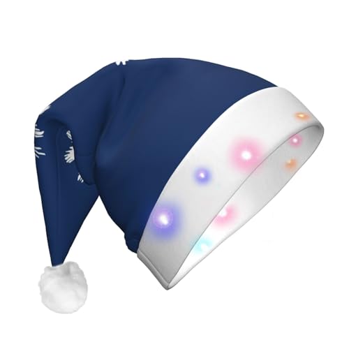 YQxwJL Weihnachts-Partyhüte mit Aufdruck von South Carolina für Erwachsene, Weihnachtsmannmütze für Erwachsene, Damen und Herren YQxwJL Weihnachts-Partyhüte mit Aufdruck von South Carolina für Erwachsene, Weihnachtsmannmütze für Erwachsene, Damen und Herren von YQxwJL