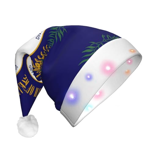 YQxwJL Weihnachtsmütze mit Kentucky-Staatsflagge, für Erwachsene, Weihnachtsmannmütze für Erwachsene, Damen, Herren YQxwJL Weihnachtsmütze mit Kentucky-Staatsflagge, für Erwachsene, Weihnachtsmannmütze für Erwachsene, Damen, Herren von YQxwJL