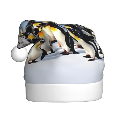 YQxwJL Weihnachtsmütze mit Pinguin-Aufdruck, Plüsch, Weihnachtsmannmützen für Weihnachten, Urlaub, Partyzubehör YQxwJL Weihnachtsmütze mit Pinguin-Aufdruck, Plüsch, Weihnachtsmannmützen für Weihnachten, Urlaub, Partyzubehör von YQxwJL