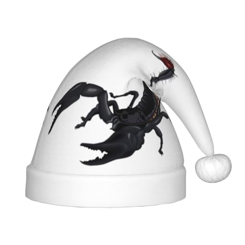 YQxwJL Weihnachtsmütze mit Skorpion-Aufdruck, Weihnachtsmannmütze, Weihnachtsmütze, Winterurlaubsmütze für Weihnachten, Party, Zubehör YQxwJL Weihnachtsmütze mit Skorpion-Aufdruck, Weihnachtsmannmütze, Weihnachtsmütze, Winterurlaubsmütze für Weihnachten, Party, Zubehör von YQxwJL