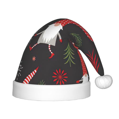 YQxwJL Weihnachtsmütze mit Zwergen-Druck, Weihnachtsmütze, Weihnachtsmannmütze, Winterurlaubsmütze für Weihnachten, Party, Zubehör YQxwJL Weihnachtsmütze mit Zwergen-Druck, Weihnachtsmütze, Weihnachtsmannmütze, Winterurlaubsmütze für Weihnachten, Party, Zubehör von YQxwJL