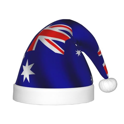 YQxwJL Weihnachtsmütze mit australischer Flagge, Weihnachtsmütze, Winterurlaubsmütze für Weihnachten, Party, Zubehör YQxwJL Weihnachtsmütze mit australischer Flagge, Weihnachtsmütze, Winterurlaubsmütze für Weihnachten, Party, Zubehör von YQxwJL