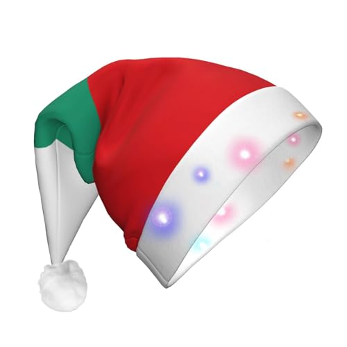 YQxwJL Weihnachtsmütze mit bulgarischer Flagge, für Erwachsene, Weihnachtsmannmütze für Erwachsene, Damen, Herren YQxwJL Weihnachtsmütze mit bulgarischer Flagge, für Erwachsene, Weihnachtsmannmütze für Erwachsene, Damen, Herren von YQxwJL