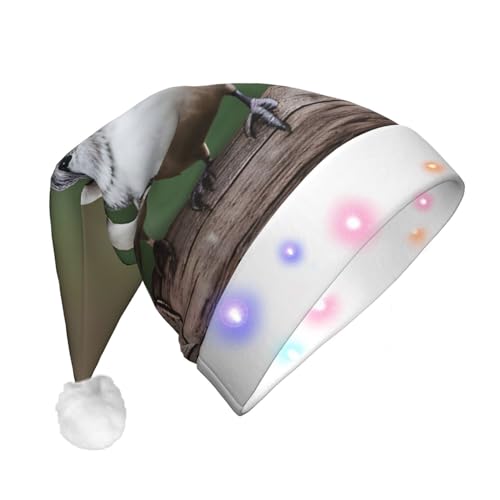 YQxwJL Weihnachtsmütze mit drei Vögeln für Erwachsene, Weihnachtsmütze für Erwachsene, Damen, Herren YQxwJL Weihnachtsmütze mit drei Vögeln für Erwachsene, Weihnachtsmütze für Erwachsene, Damen, Herren von YQxwJL