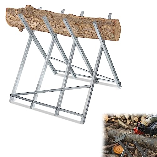 YRHome Klappbar Sägebock zusammenklappbar aus Metall 82x80,5x79 cm Sägebock Holzbock Holzschneidebock Sägegestell Kettensägebock Sägeständer Holzsägebock für Kettensägen Tragfähigkeit max. 150kg YRHome Klappbar Sägebock zusammenklappbar aus Metall 82x80,5x79 cm Sägebock Holzbock Holzschneidebock Sägegestell Kettensägebock Sägeständer Holzsägebock für Kettensägen Tragfähigkeit max. 150kg von YRHome