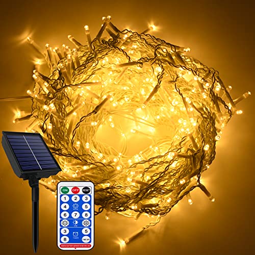 YRHome Solar Eisregen Lichterkette Außen 10m 400LEDs Weihnachtsbeleuchtung Regenkette Solar Lichterketten Warmweiß 8 modi Speicherfunktion mit Fernbedienung Timer für Weihnachten Halloween Hochzeit YRHome Solar Eisregen Lichterkette Außen 10m 400LEDs Weihnachtsbeleuchtung Regenkette Solar Lichterketten Warmweiß 8 modi Speicherfunktion mit Fernbedienung Timer für Weihnachten Halloween Hochzeit von YRHome