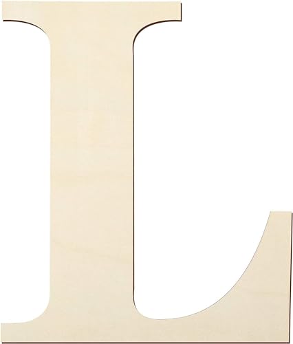 YRONTY 30,5 cm Holzbuchstaben L, 1,27 cm dick, blanko, unlackiertes Holz, Holzschild zum Malen, Basteln und Wanddekoration zu Hause YRONTY 30,5 cm Holzbuchstaben L, 1,27 cm dick, blanko, unlackiertes Holz, Holzschild zum Malen, Basteln und Wanddekoration zu Hause von YRONTY