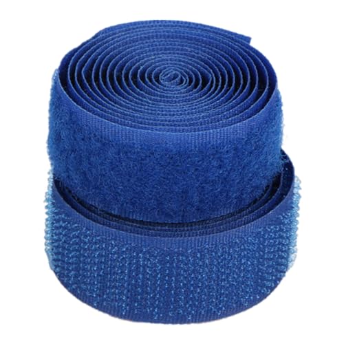 25 mm Klettband for Aufnähen, nicht selbstklebende Nylon-Stoffstreifen for Kleidung, Schuhe, Basteln(Blue,25MM x 5 Yards) von YRTHFJTJ