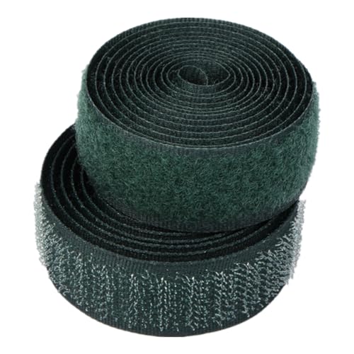 25 mm Klettband for Aufnähen, nicht selbstklebende Nylon-Stoffstreifen for Kleidung, Schuhe, Basteln(Dark Green,25MM x 25 Yards) von YRTHFJTJ