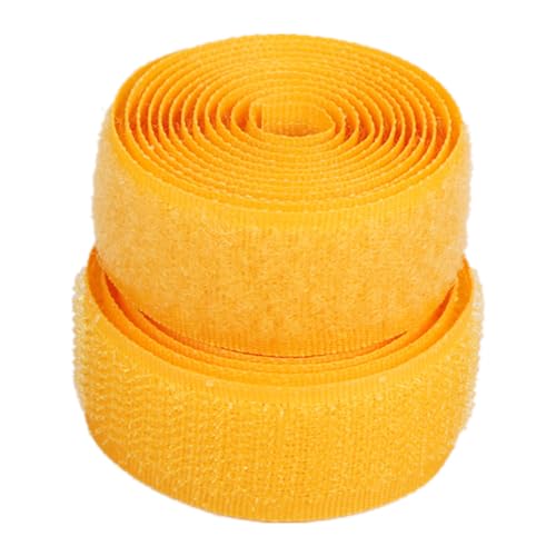 25 mm Klettband for Aufnähen, nicht selbstklebende Nylon-Stoffstreifen for Kleidung, Schuhe, Basteln(Gold Yellow,25MM x 25 Yards) von YRTHFJTJ