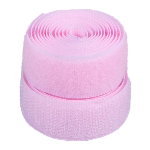 25 mm Klettband for Aufnähen, nicht selbstklebende Nylon-Stoffstreifen for Kleidung, Schuhe, Basteln(Pink,25MM x 25 Yards) von YRTHFJTJ