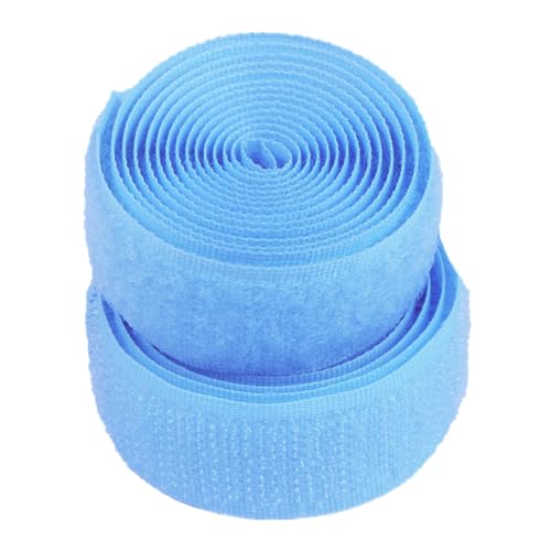 25 mm Klettband for Aufnähen, nicht selbstklebende Nylon-Stoffstreifen for Kleidung, Schuhe, Basteln(Sky Blue,25MM x 10 Yards) von YRTHFJTJ