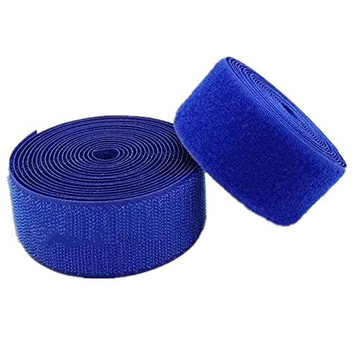 40 mm Klettband for Aufnähen, nicht selbstklebende Nylon-Stoffstreifen for Kleidung, Schuhe, Bastelarbeiten(Blue,38MM x 10 Yard) von YRTHFJTJ