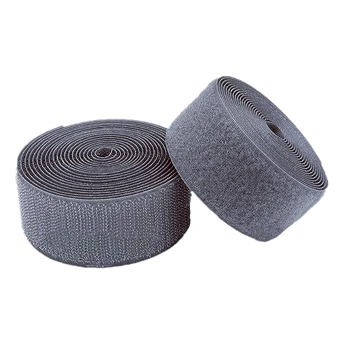 50 mm Klettband for Aufnähen, nicht selbstklebende Nylon-Stoffstreifen for Kleidung, Schuhe, Basteln(Gray,50MM x 2 Yards) von YRTHFJTJ