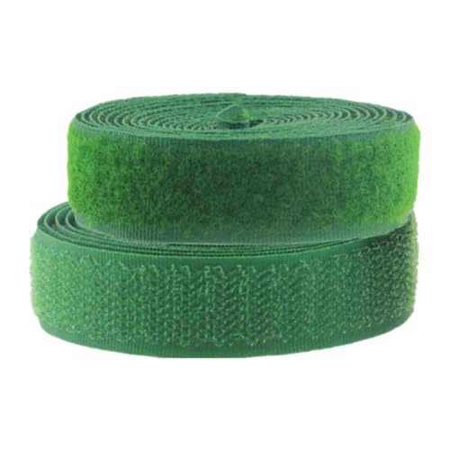 50 mm Klettband for Aufnähen, nicht selbstklebende Nylonstreifen auf der Rückseite, Stoffverschluss, ineinandergreifendes Band(Grass Green,50MM x 4 Yards) von YRTHFJTJ