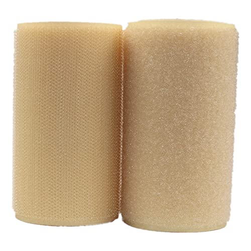 Klettband, 100 mm, for Aufnähen, mit nicht selbstklebendem Nylongewebeverschluss auf der Rückseite(Khaki,100MM x 5 Yards) von YRTHFJTJ