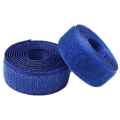 Klettband for Aufnähen, 20 mm 25 mm breit, nicht selbstklebend, Nylon-Nähstreifen for Aufnähen, Verschluss for Kleidung, Stoffreparatur und Säumen(Blue,20MM x 25 Yards) von YRTHFJTJ
