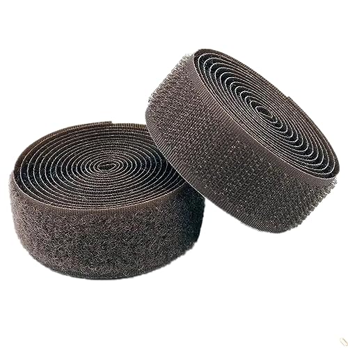 Klettband for Aufnähen, 25 mm, 25 Yards, nicht selbstklebende Nylonstreifen(Dark ArmyGreen,25MM x 25 Yards) von YRTHFJTJ