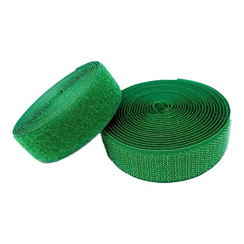 Klettband for Aufnähen, 25 mm, nicht selbstklebender Nylonstreifenverschluss(Grass Green,20MM x 5 Yards) von YRTHFJTJ