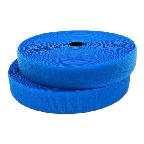 Klettband for Aufnähen, 25 mm breit, nicht selbstklebende Nylon-Nähstreifen for Aufnähen for Kleidung, Stoffreparatur und Säumen(Royal Blue,25MM x 10 Yards) von YRTHFJTJ