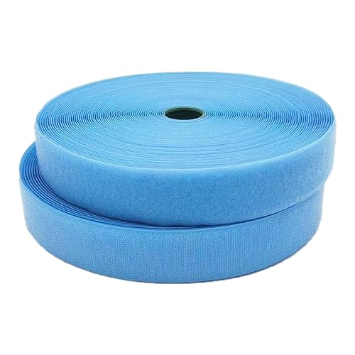 Klettband for Aufnähen, 25 mm breit, nicht selbstklebende Nylon-Nähstreifen for Aufnähen for Kleidung, Stoffreparatur und Säumen(Sky Blue,25MM x 5 Yards) von YRTHFJTJ
