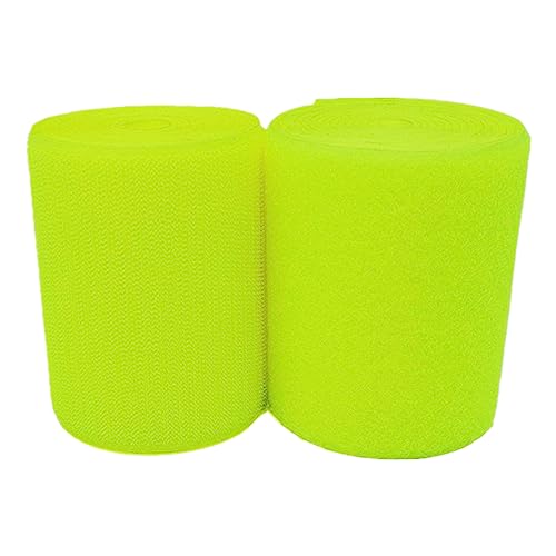 Klettband for Aufnähen, 38 mm, nicht selbstklebende Nylonstreifen for Befestigen for Nähen, for Kleidung, Stoffreparaturen und Säumen(Fluorescent Yellow,38MM x 2 Yards) von YRTHFJTJ