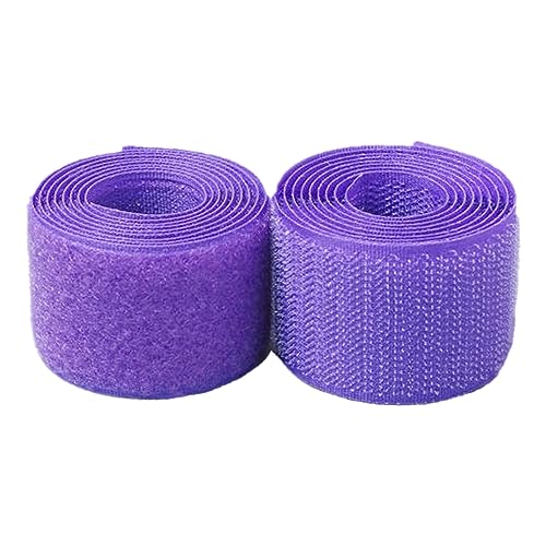 Klettband for Aufnähen, 38 mm, nicht selbstklebender Nylonstreifenverschluss(Purple,38MM x 10 Yards) von YRTHFJTJ