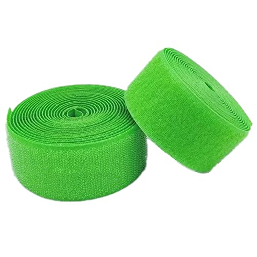 Klettband for Aufnähen, 50 mm, nicht selbstklebender Nylonstreifenverschluss(Fluorescent Green,50MM x 10 Yards) von YRTHFJTJ
