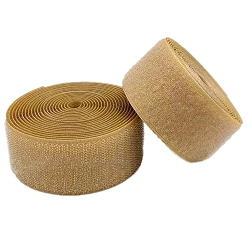 Klettband for Aufnähen, 50 mm, nicht selbstklebender Nylonstreifenverschluss(Khaki,50MM x 2 Yards) von YRTHFJTJ