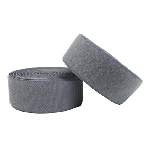 Klettband for Aufnähen, nicht selbstklebender Nylon-Gewebeverschluss, 25 mm breit(Gray,25MM x 10Yard) von YRTHFJTJ