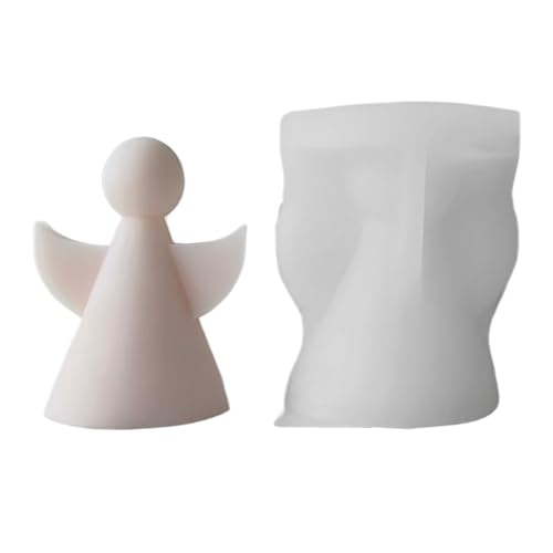 Engel Silikonform Gießformen, Engel Kerzenformen Zum Gießen, Kuchen Fondant Silikon Formen Seifenform Epoxidharz Form Backform Für Kerzen, Seife, Gips, Handwerk von YRTUOP