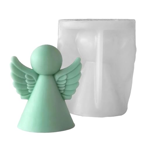 Engel Silikonform Gießformen, Engel Kerzenformen Zum Gießen, Kuchen Fondant Silikon Formen Seifenform Epoxidharz Form Backform Für Kerzen, Seife, Gips, Handwerk von YRTUOP