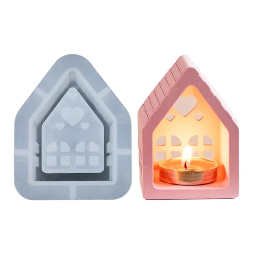 Silikonformen Gießformen Häuser, Silikonform Kerzenhalter Haus Haus Silikonform Weihnachten Silikonform Kerzenhalter Silikonform Für Teelicht Kerzenständer Haus Dekoration, 10x8x5.3cm Silikonformen Gießformen Häuser, Silikonform Kerzenhalter Haus Haus Silikonform Weihnachten Silikonform Kerzenhalter Silikonform Für Teelicht Kerzenständer Haus Dekoration, 10x8x5.3cm von YRTUOP