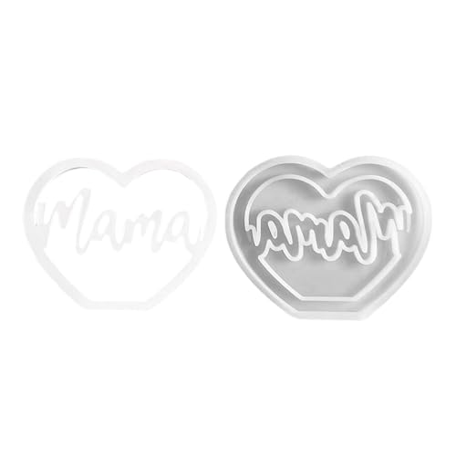 YRTUOP Epoxidharz Handwerk,Mama Harzgießform Silikon-Set - Flexibles Herzförmiges Handgemachtes Deko Für Frauen Familie Freunde Zuhause & Büro YRTUOP Epoxidharz Handwerk,Mama Harzgießform Silikon-Set - Flexibles Herzförmiges Handgemachtes Deko Für Frauen Familie Freunde Zuhause & Büro von YRTUOP