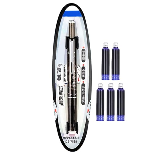 YRTUOP Füllfederhalter Ausziehbar,Flüssiges Schreibgefühl | Ergonomischer 0,38 mm Füller Mit Ausfahrbarer Mittelspitze Für Schule, Büro, Zeichnen, Journaling Und Kunst YRTUOP Füllfederhalter Ausziehbar,Flüssiges Schreibgefühl | Ergonomischer 0,38 mm Füller Mit Ausfahrbarer Mittelspitze Für Schule, Büro, Zeichnen, Journaling Und Kunst von YRTUOP