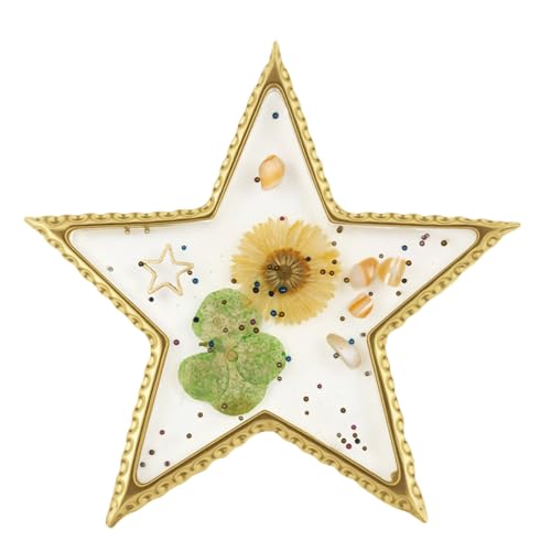 YRTUOP Nagel Mischpalette,Farbdisplay-Board Für Nagelgel-Make-up | Elegante Resin Platte mit Goldrand für Gelnagel Design Übung zu Hause Frauen Beauty Studio Maniküre Station von YRTUOP