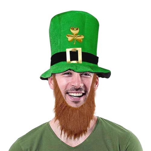 YRTUOP St. Patrick's Day Kostüm, grüner Kobold, Kopfbedeckung, irisches Festival-Kostüm, St. Patrick's Day, Foto-Requisiten für Karneval, Party-Kostüme YRTUOP St. Patrick's Day Kostüm, grüner Kobold, Kopfbedeckung, irisches Festival-Kostüm, St. Patrick's Day, Foto-Requisiten für Karneval, Party-Kostüme von YRTUOP
