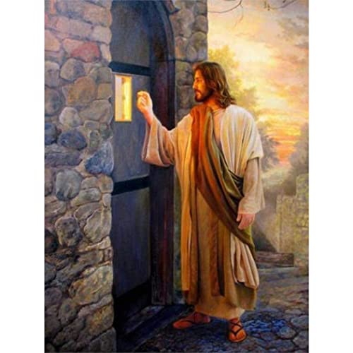 Diy Malen Nach Zahlen Jesus Christliche Religion Malen Nach Zahlen Diy Ölgemälde Leinwand Druck Wandkunst Heimdekoration 40X50cm von YSCOLOR