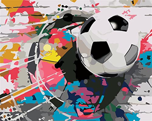 Diy Ölgemälde Kinder Fußball Ins Netz Malen Nach Zahlen Kits Leinwand Diy Acrylmalerei Für Erwachsene Und Kinder Mit Malpinseln 40X50cm Diy Ölgemälde Kinder Fußball Ins Netz Malen Nach Zahlen Kits Leinwand Diy Acrylmalerei Für Erwachsene Und Kinder Mit Malpinseln 40X50cm von YSCOLOR