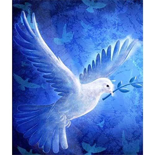 YSCOLOR Diamant Painting 5D Diy Diamant Malerei Kits Für Erwachsene Kinder Anfänger Weiße Taube Friedenstaube Strass Diamant Stickerei Gemälde 30x40cm YSCOLOR Diamant Painting 5D Diy Diamant Malerei Kits Für Erwachsene Kinder Anfänger Weiße Taube Friedenstaube Strass Diamant Stickerei Gemälde 30x40cm von YSCOLOR
