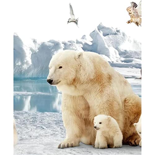 YSCOLOR Diamant Painting Bär Diamant Malerei Malen Nach Zahlen 5D Vollrund Eisbär Kit Kleiner Bär Set Für Erwachsene Kinder Zuhause Wandkunst Dekor 30x40cm YSCOLOR Diamant Painting Bär Diamant Malerei Malen Nach Zahlen 5D Vollrund Eisbär Kit Kleiner Bär Set Für Erwachsene Kinder Zuhause Wandkunst Dekor 30x40cm von YSCOLOR