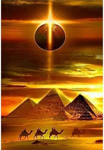 YSCOLOR Diamant Painting Diy 5D Diamant Malerei Kits Ägyptische Pyramiden Sonne Und Kamel Full Drill Round Diamond Art Malen Nach Zahlen Kits Für Anfänger 30x40cm YSCOLOR Diamant Painting Diy 5D Diamant Malerei Kits Ägyptische Pyramiden Sonne Und Kamel Full Drill Round Diamond Art Malen Nach Zahlen Kits Für Anfänger 30x40cm von YSCOLOR