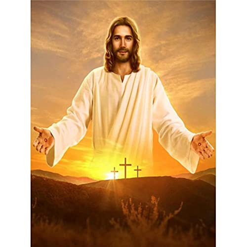 YSCOLOR Diamant Painting Full Diamond 5D Diy Christian Jesus Jungfrau Maria Diamant Malerei Jesus Diamantstickerei Mosaik Heimtextilien Z379 30x40cm von YSCOLOR