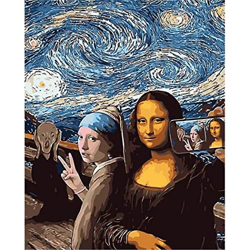 YSCOLOR Malen Nach Zahlen Mona Lisa Perlenohrring Mädchen Zeichnung Auf Leinwand Geschenk Diy Bilder Nach Zahlen Figure Kits Art Home Decor 40X50cm YSCOLOR Malen Nach Zahlen Mona Lisa Perlenohrring Mädchen Zeichnung Auf Leinwand Geschenk Diy Bilder Nach Zahlen Figure Kits Art Home Decor 40X50cm von YSCOLOR